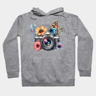 Spring Floral Camera Hoodie